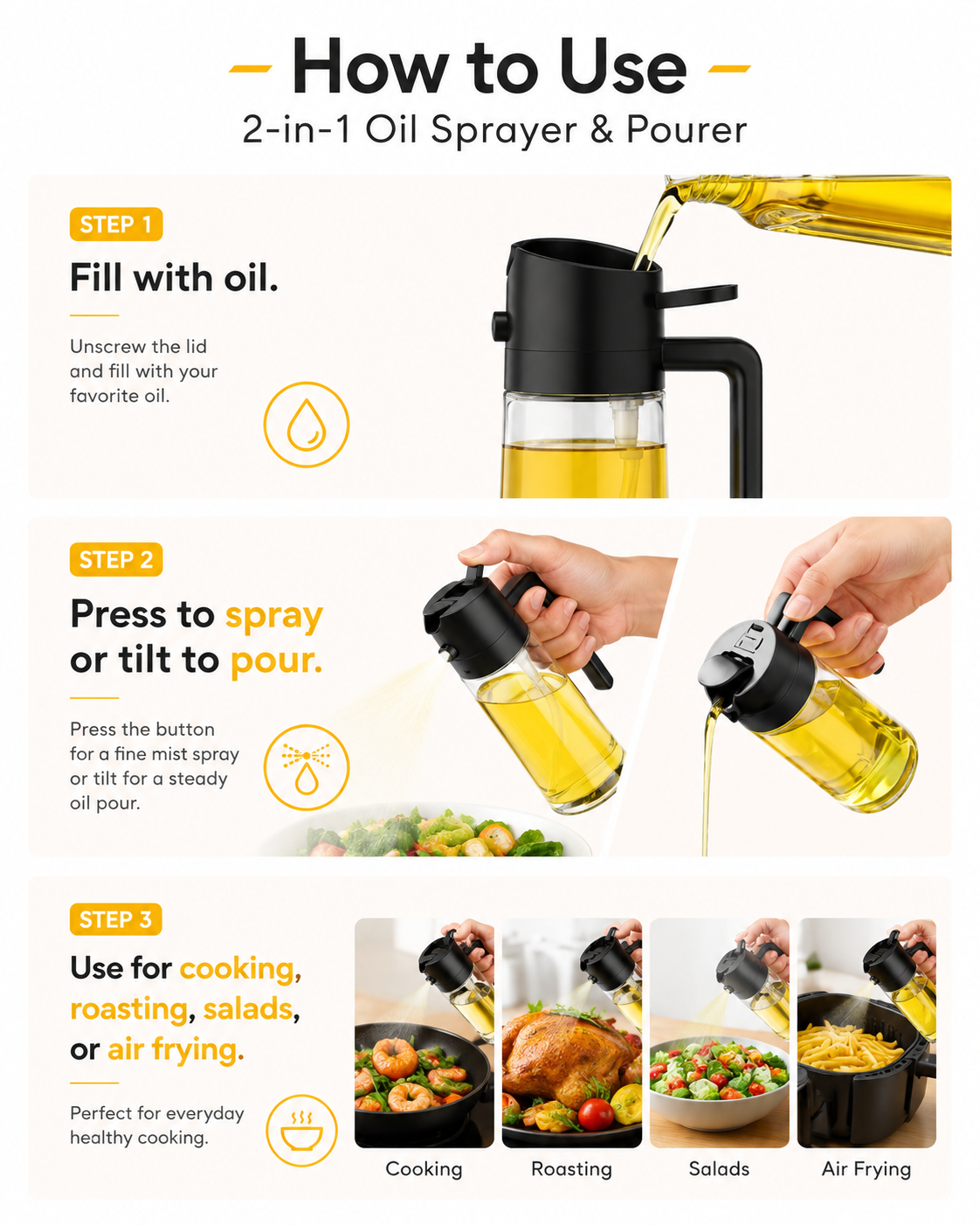 2-in-1 Oil Sprayer