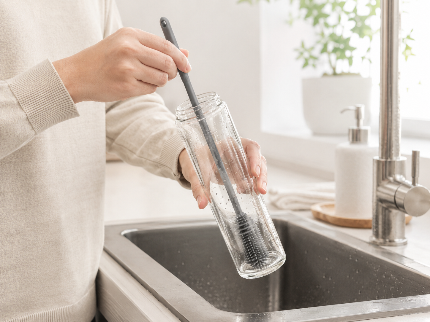 Deep Bottle Cleaning Brush