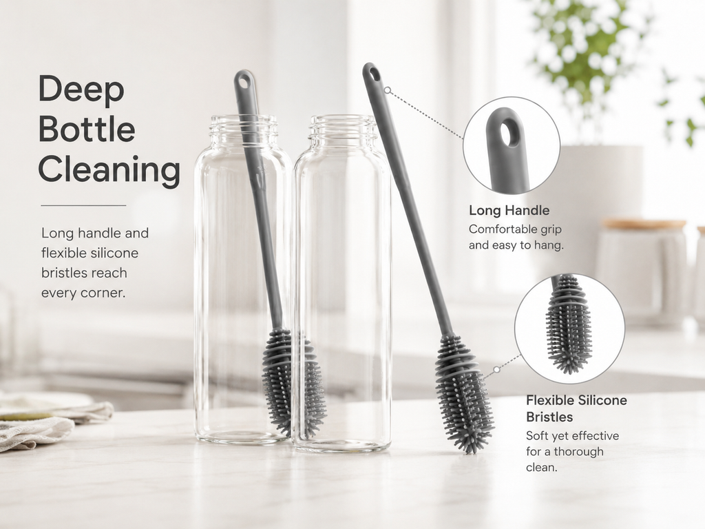 Deep Bottle Cleaning Brush