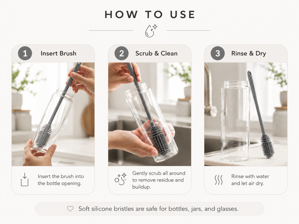 Deep Bottle Cleaning Brush