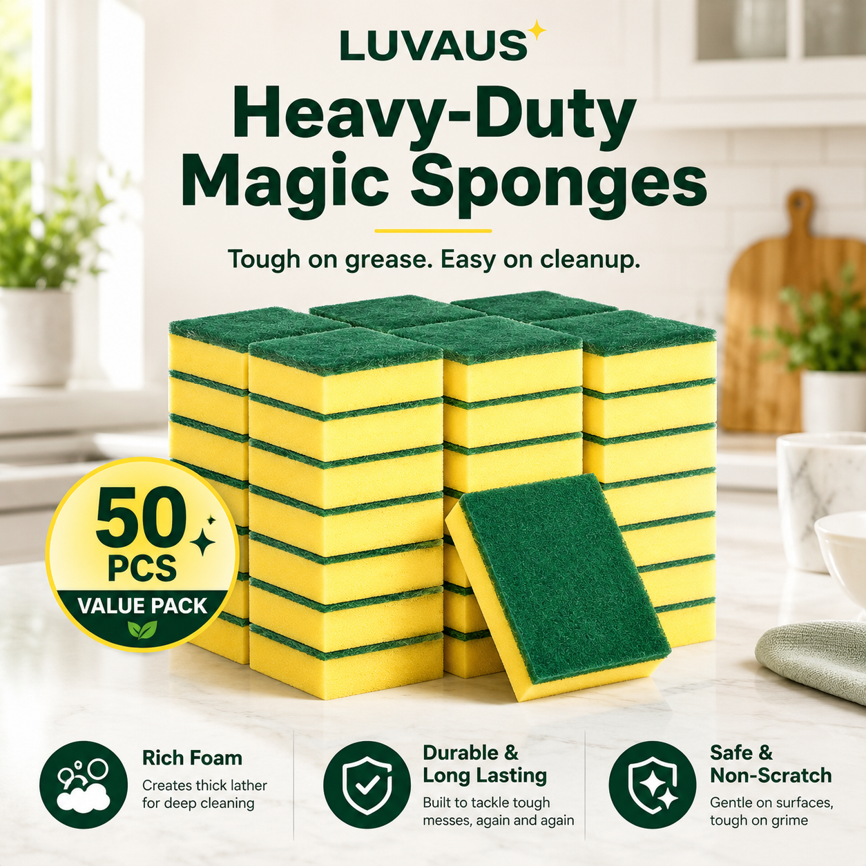 Heavy-Duty Scrub Sponge